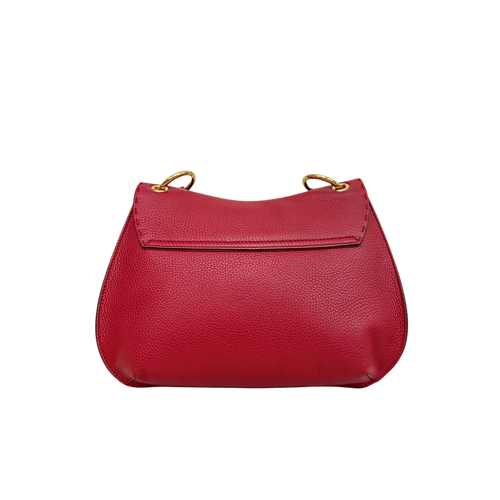 Animalier GG Marmont Red Feline Head Detail Gold-Tone Hardware