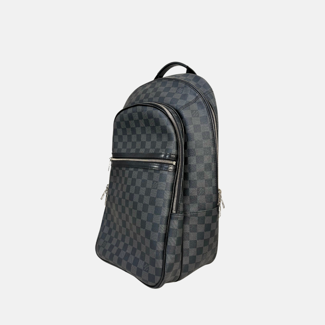 Damier Graphite Canvas Backpack Black Silver Hardware