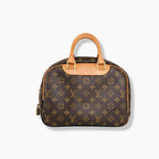 Trouville Monogram Canvas Handbag Gold Hardware