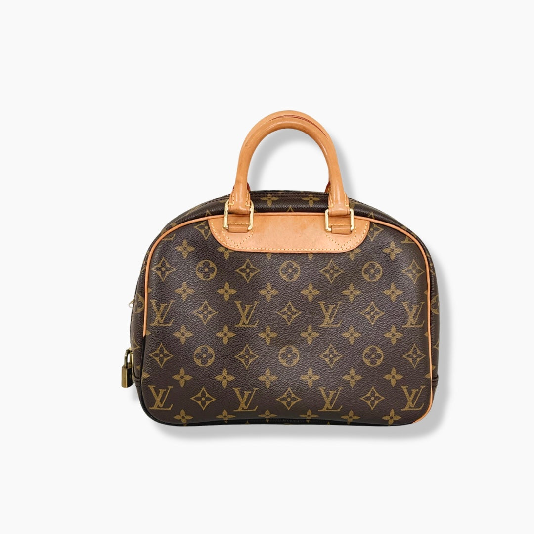 Trouville Monogram Canvas Handbag Gold Hardware