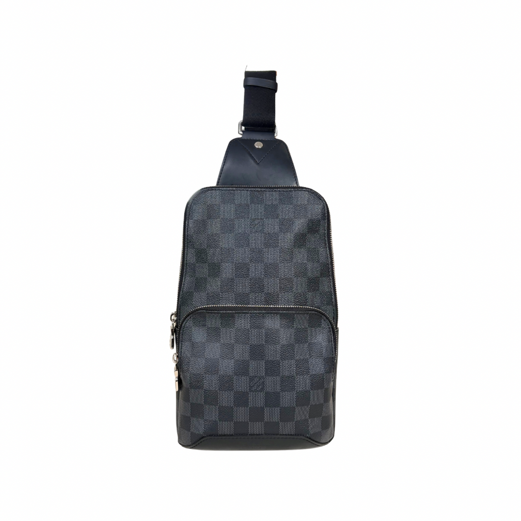 Avenue Sling Bag Damier Graphite Canvas Silver Hardware