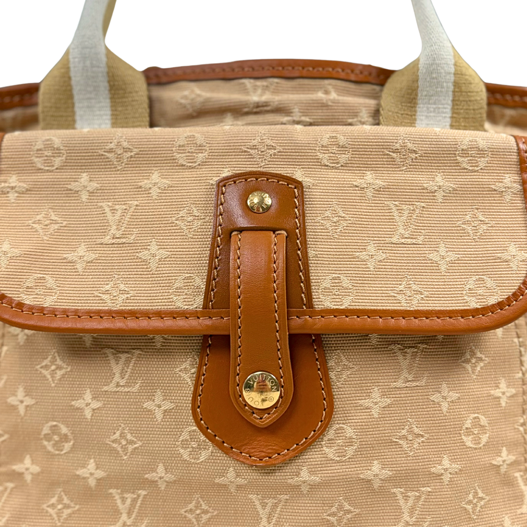 Sac Mery Kate Mini Tote Bag Monogram Canvas Women Brown Gold Hardware