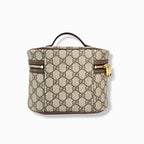 Ophidia Cosmetic Case GG Supreme Canvas Gold Hardware