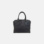 Vitello Phenix Black Tote Bag Silver Hardware