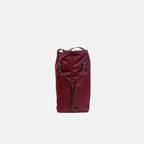 Tessuto Nylon Saffiano Tote Bag Burgundy Silver Hardware