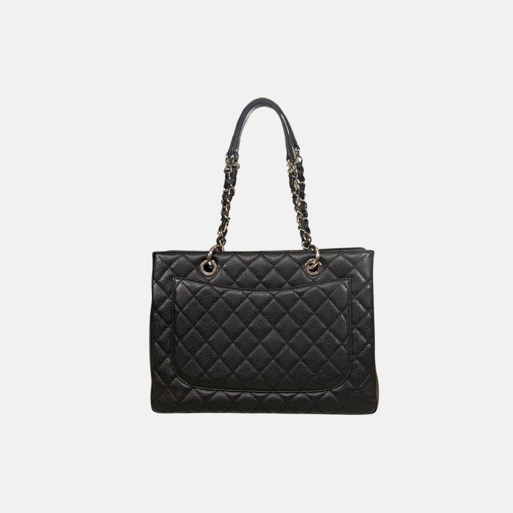GST Black Caviar Leather Silver Hardware Series 17