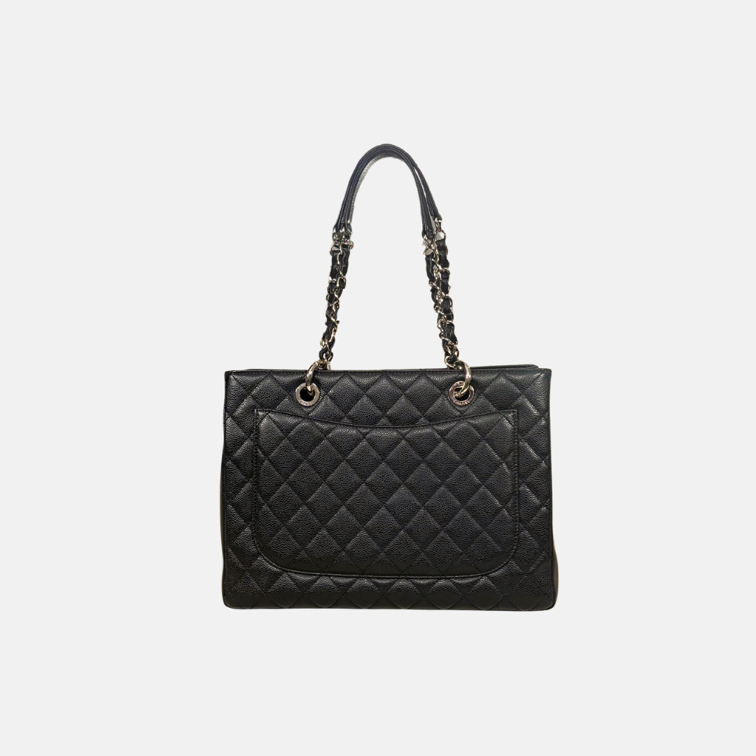 GST Black Caviar Leather Silver Hardware Series 17