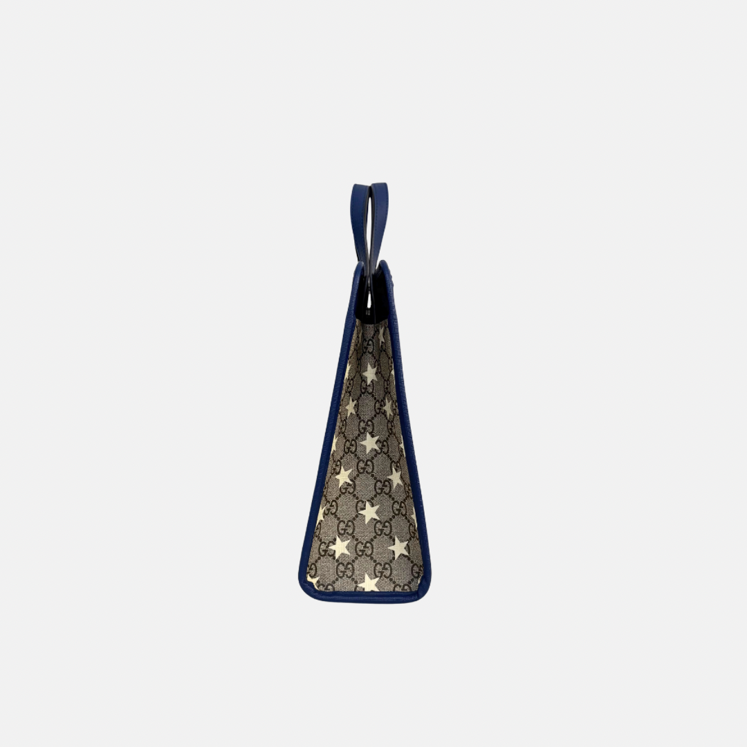 Children's Stars Tote Bag GG Supreme Canvas Beige/Blue
