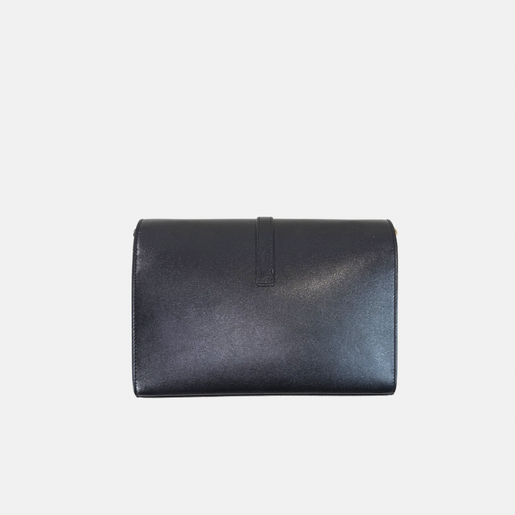 Sulpice Chain Shoulder Bag Black Gold Hardware