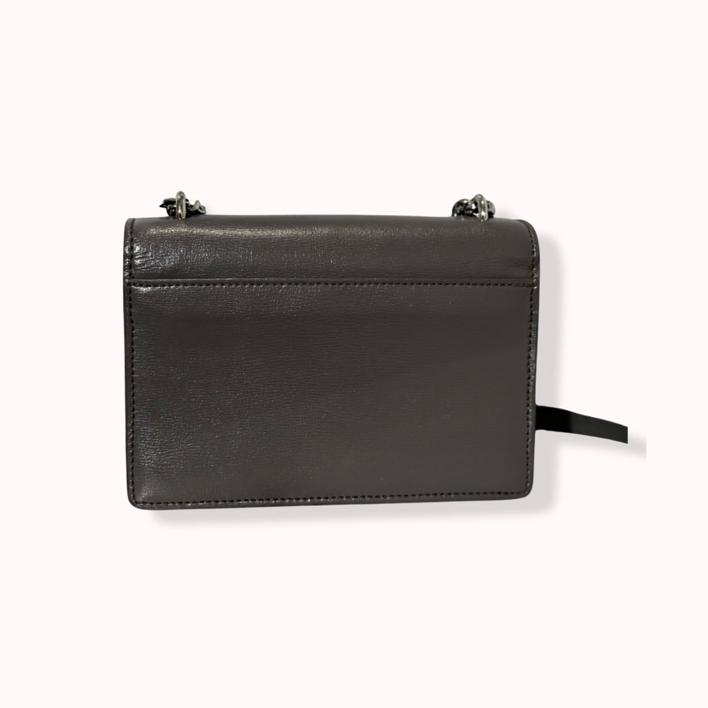 Sunset Chain Wallet Mini Grey Silver Hardware