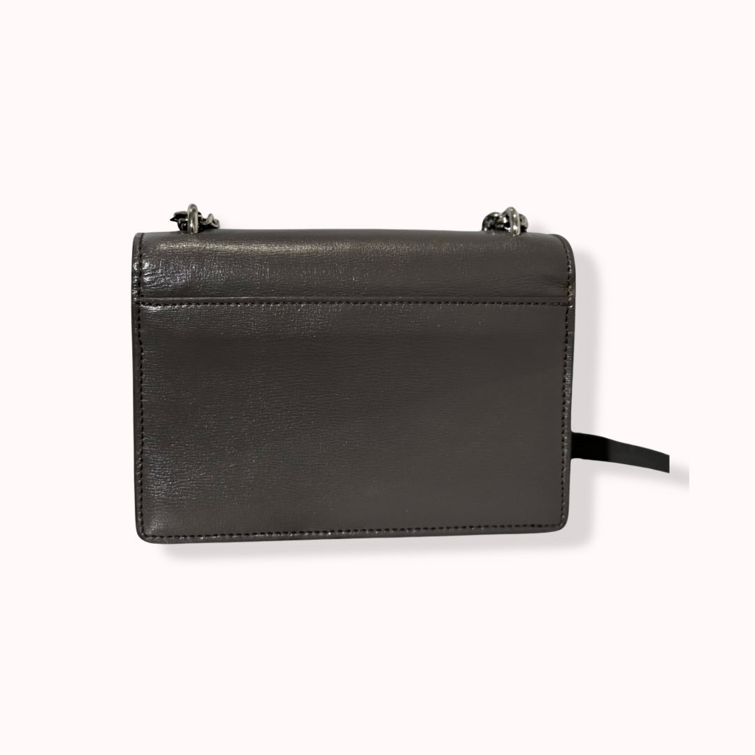 Sunset Chain Wallet Mini Grey Silver Hardware