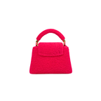 Capucines BB Pink Soft Merino Shearling Gold Hardware