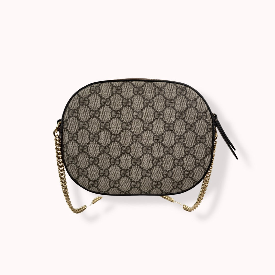 GG Supreme Monogram Butterfly Embroidered Gold Hardware