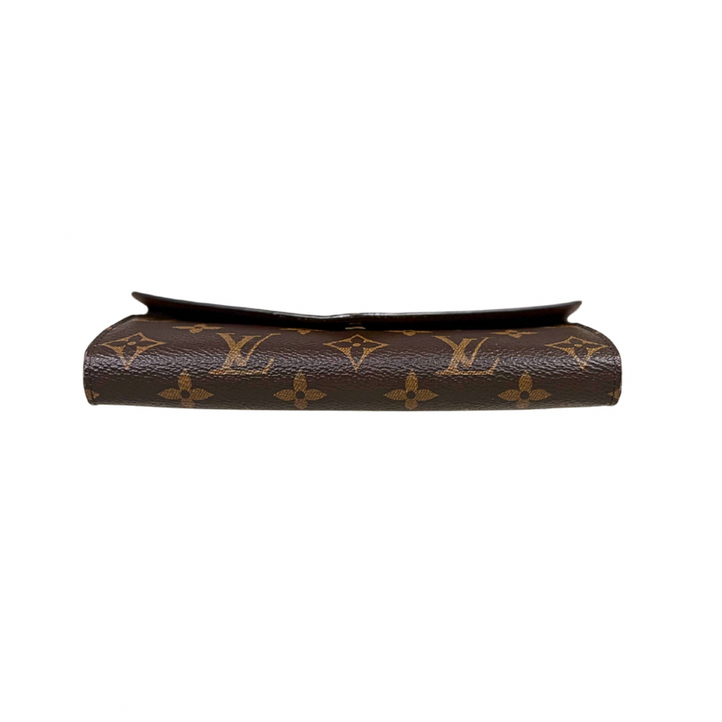 Portefeuille Sarah Monogram Canvas Gold Hardware