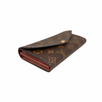 Portefeuille Sarah Monogram Canvas Gold Hardware