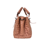 Roma Tote Pale Pink Intrecciato Silver-Toned Hardware