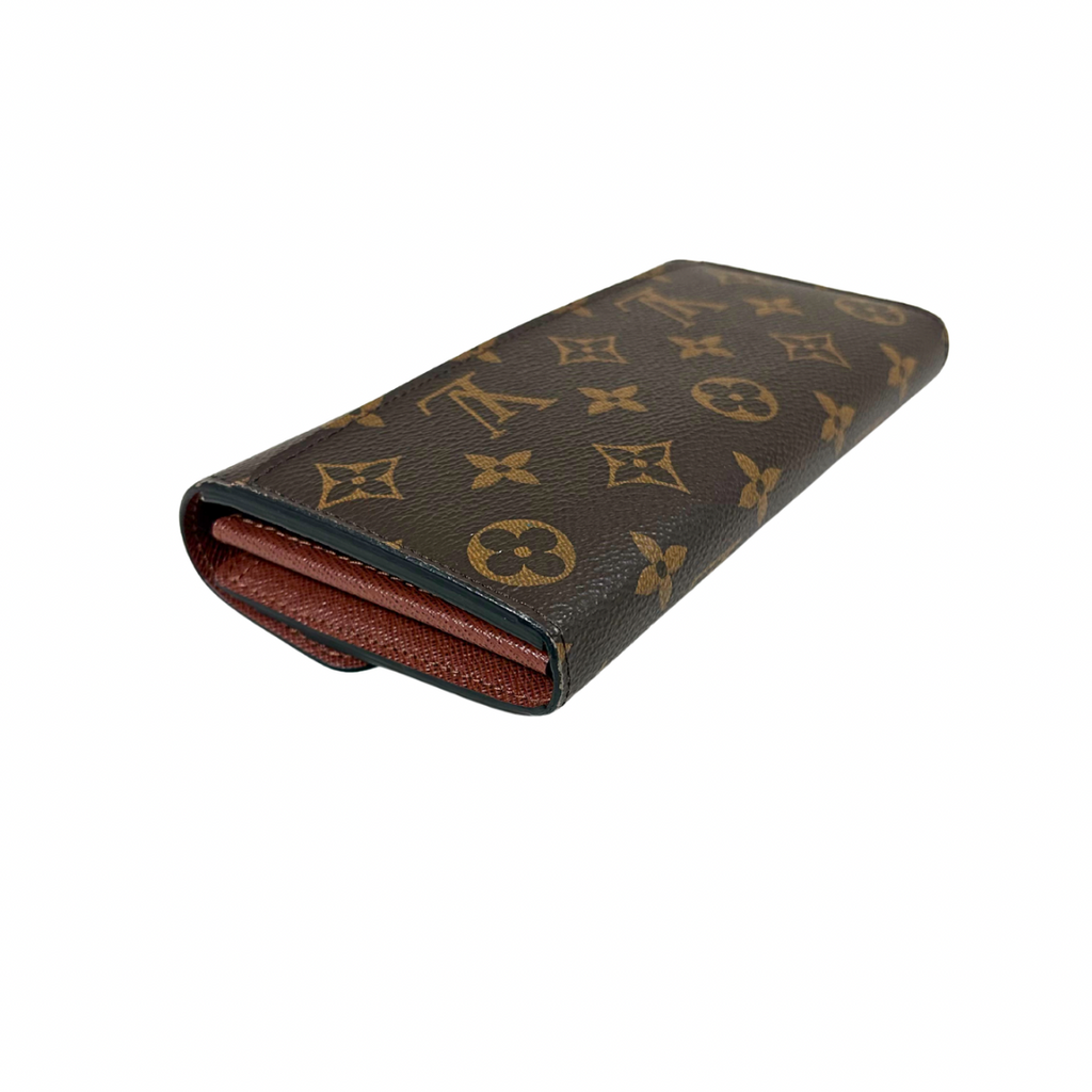 Portefeuille Sarah Monogram Canvas Gold Hardware