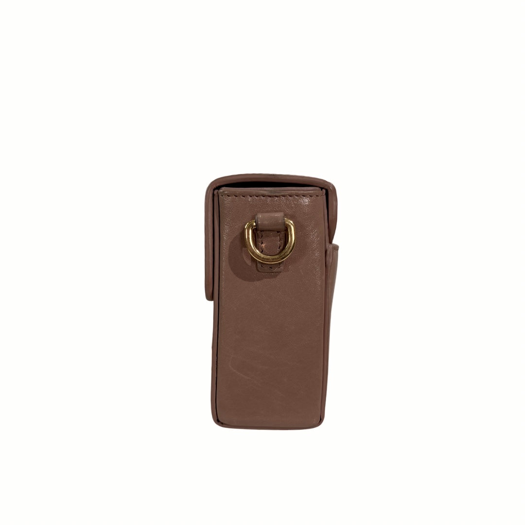 Montaigne 30 Poudre Pink Calfskin Leather Gold Hardware