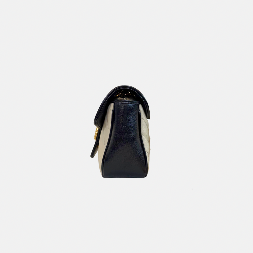 GG Marmont Shoulder Bag Mustard/White Gold Hardware