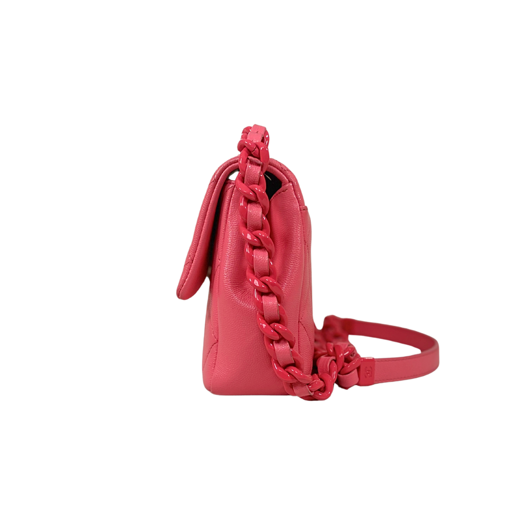 Runway All Pink Flap Bag Caviar Leather Series 30