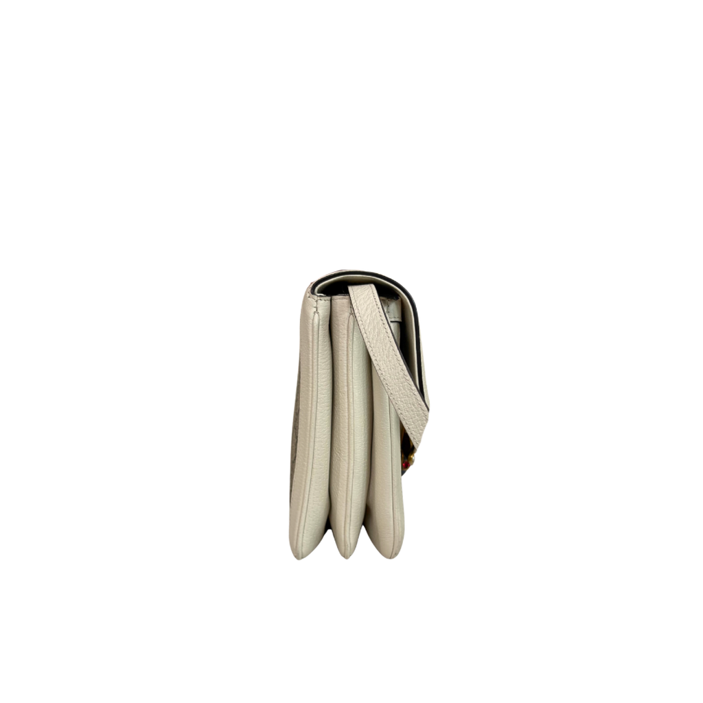 Queen Margaret GG Supreme Canvas White/Beige Gold Hardware