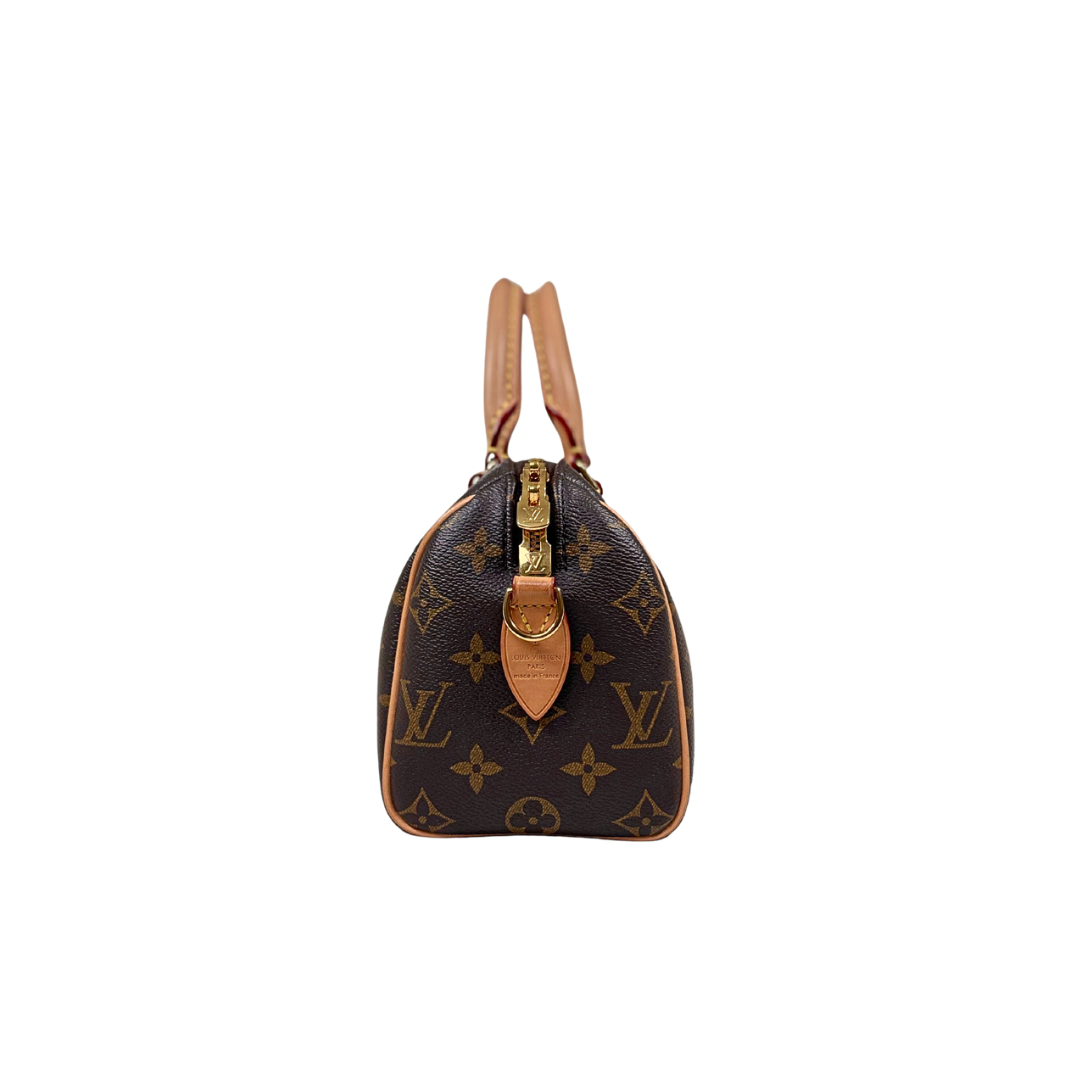 Speedy Bandoulière 20 Monogram Canvas Gold Hardware