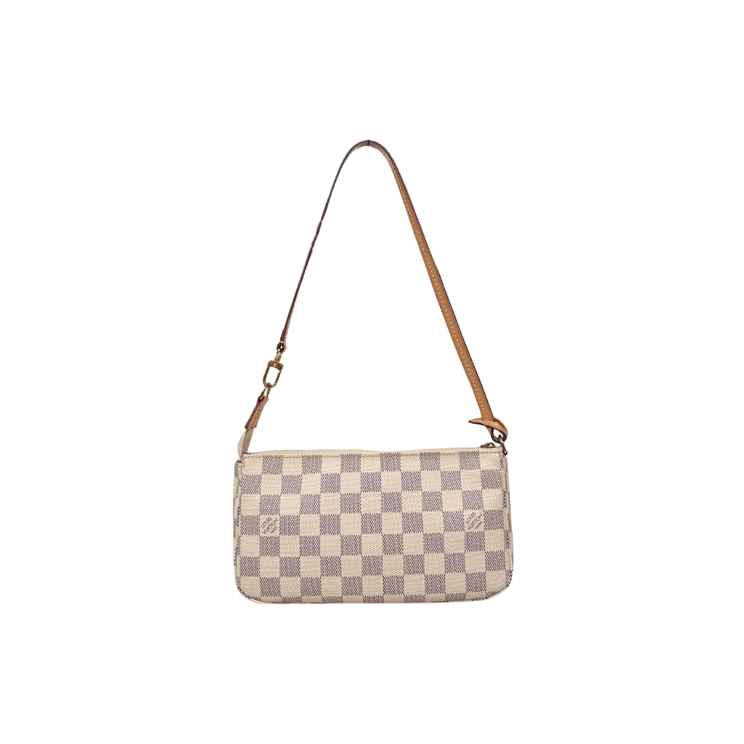 Pochette Accessories Damier Azur Gold Hardware