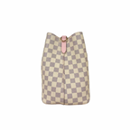 NèoNoè MM Bucket Bag Damier Azur Canvas Rose Ballerina Gold Hardware