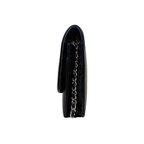 Sevruga Wallet On Chain Black Caviar Leather Silver Hardware Series 14