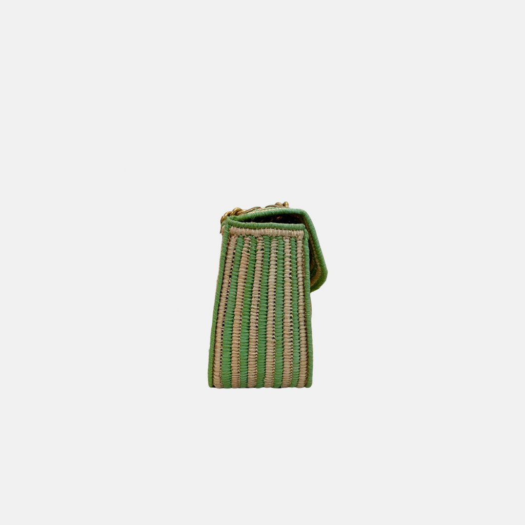 Limited Edition GG Marmont Medium Raffia Woven Gold Hardware
