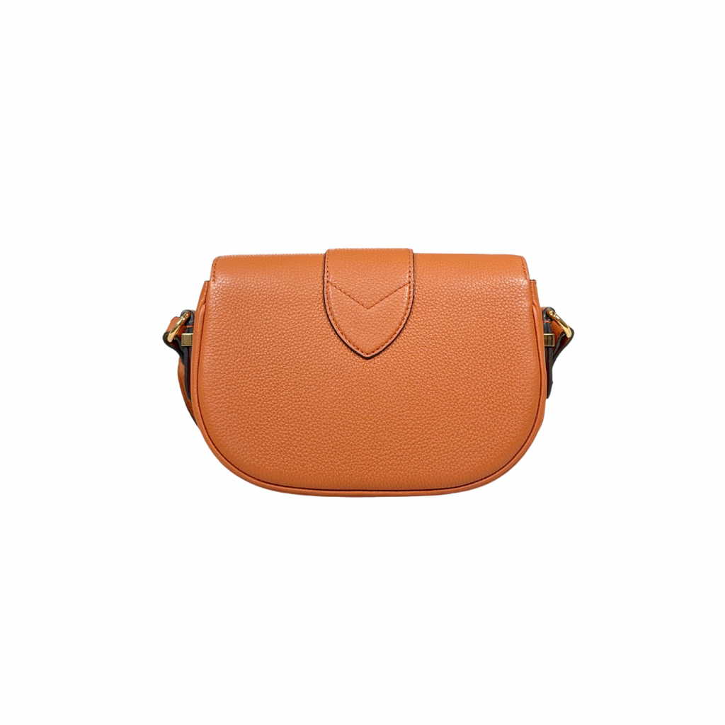 Pont 9 PM Caramel Brown Grained Leather Gold Hardware