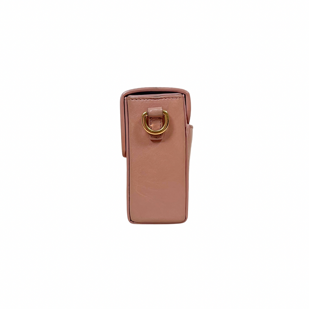 Montaigne 30 Poudre Pink Calfskin Leather Gold Hardware