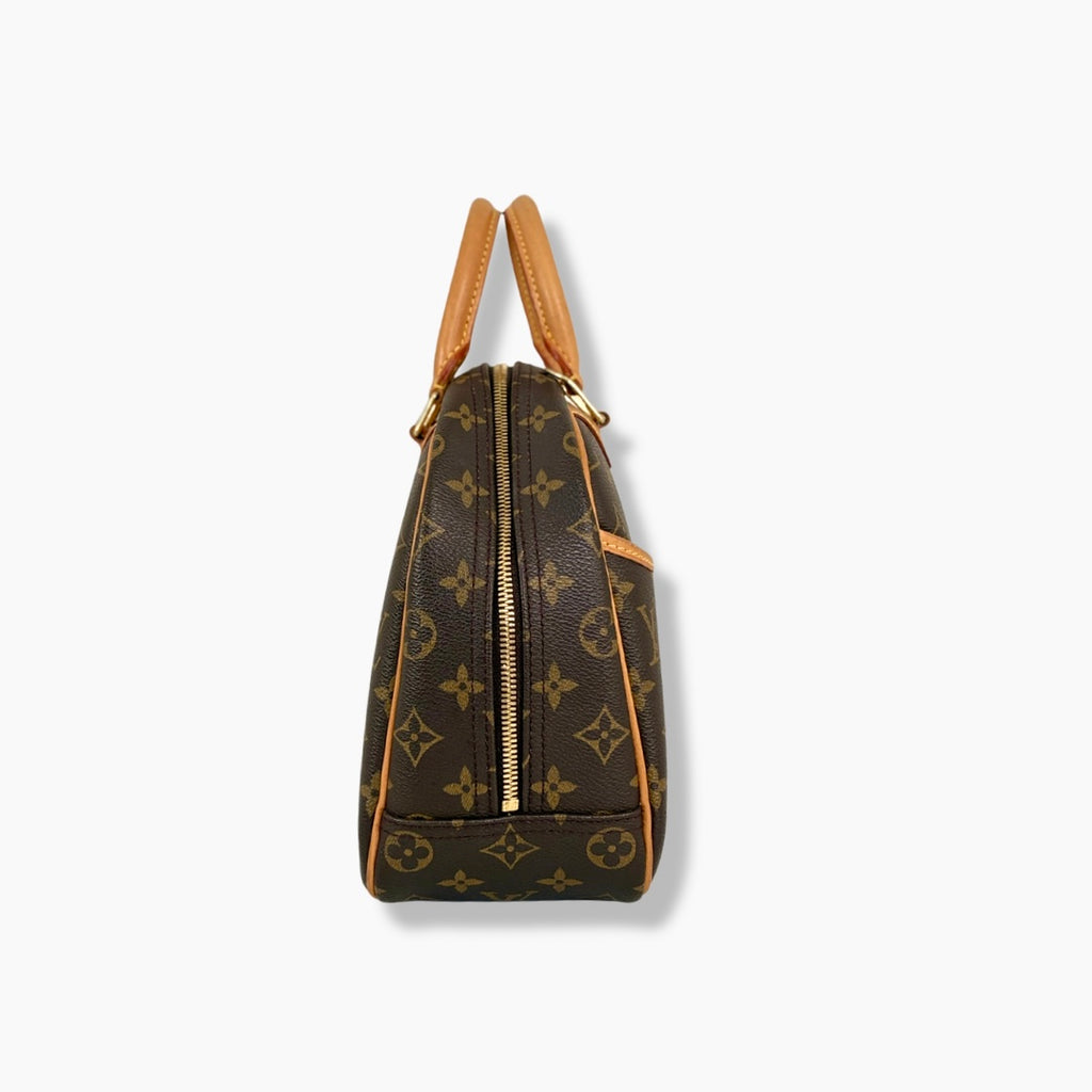 Trouville Monogram Canvas Handbag Gold Hardware