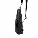 Avenue Sling Bag Damier Graphite Canvas Silver Hardware