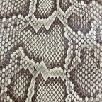 Lock Me Tote Bag Black Python Leather Silver Hardware