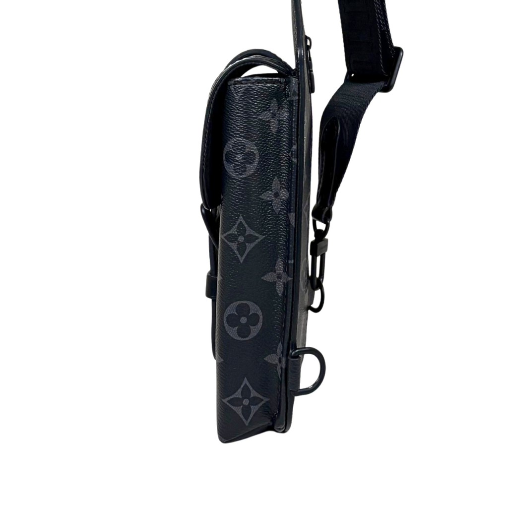 Eclipse Saumur Sling Bag Grey Monogram Canvas