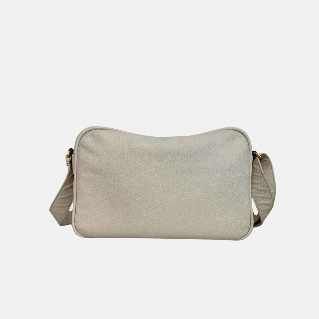Messenger Bag White Gold Hardware