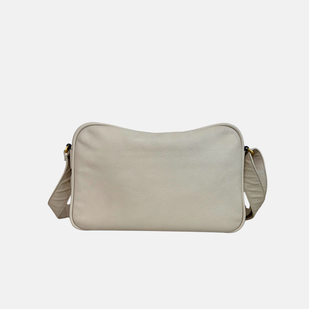 Messenger Bag White Gold Hardware