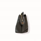 Dotcom Click Bag Gray Gold Hardware