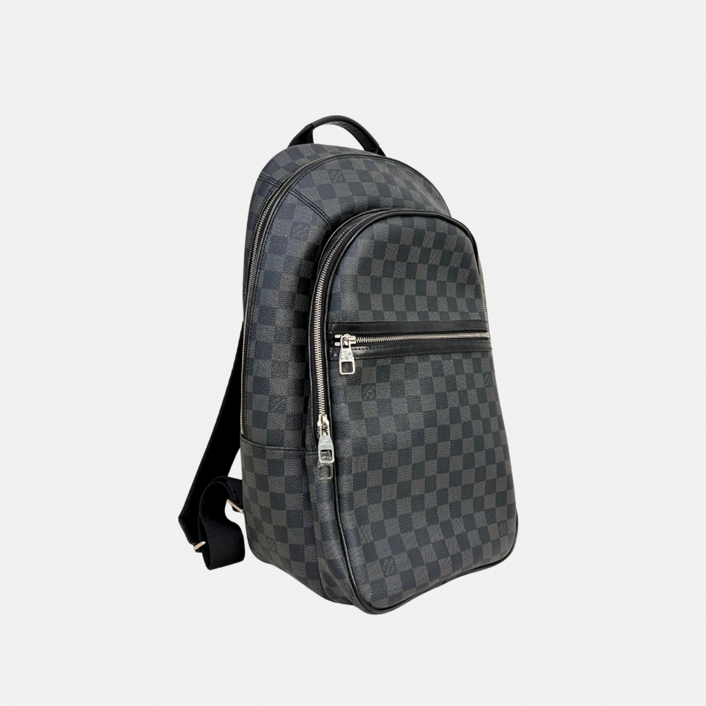 Damier Graphite Canvas Backpack Black Silver Hardware