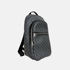 Damier Graphite Canvas Backpack Black Silver Hardware