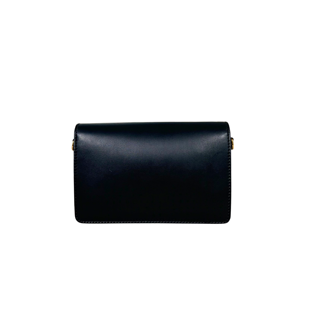 Dio(r) Evolution Flap Black Medium Gold Hardware