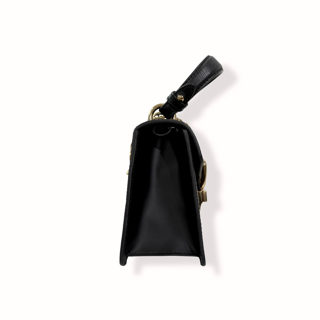 Sylvie Mini Black Cherry Line Gold Hardware