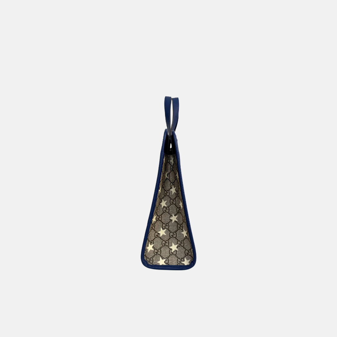 Children's Stars Tote Bag GG Supreme Canvas Beige/Blue