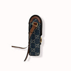 Horsebit GG Denim 1955 Mini Brown Leather Trim