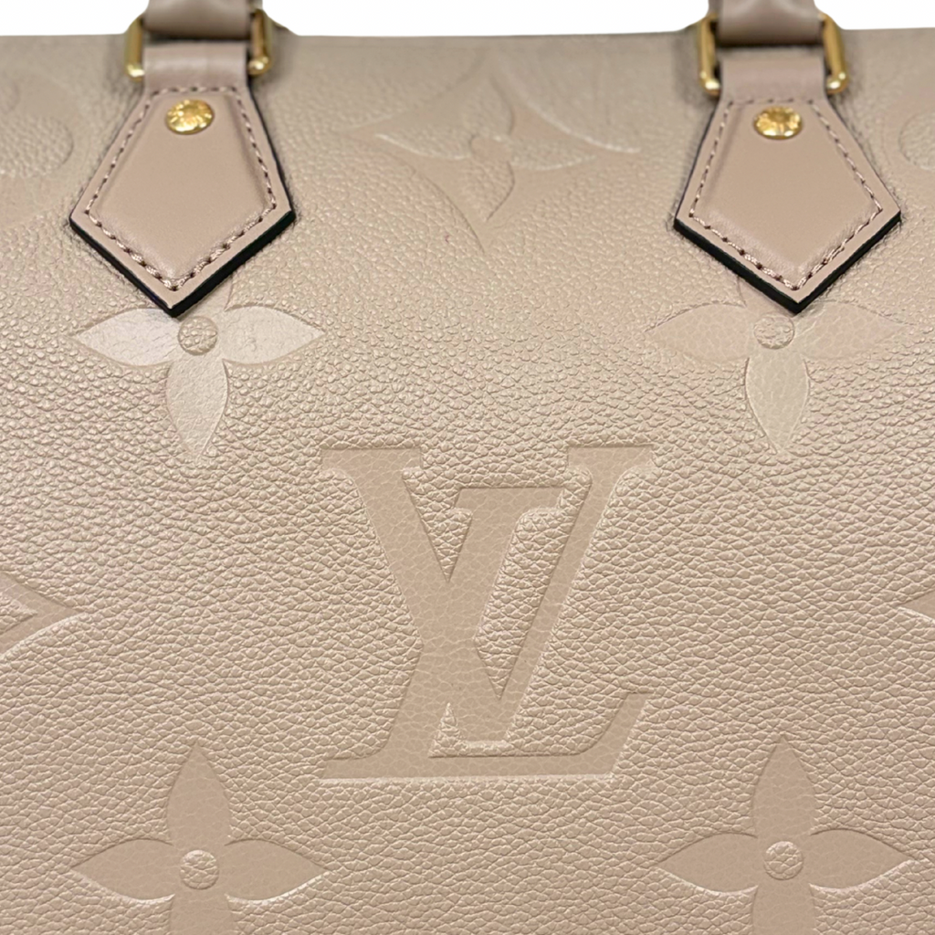 Speedy Bandouliere 25 Monogram Empreinte Beige Gold Hardware