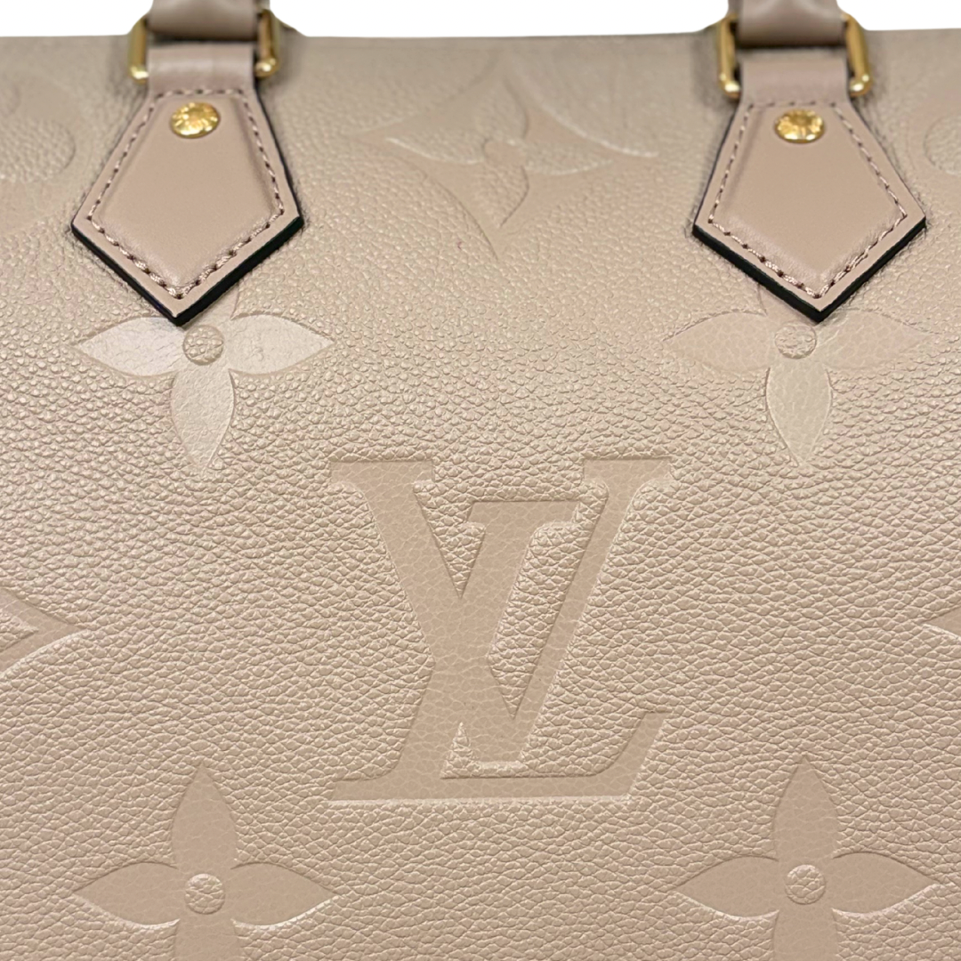 Speedy Bandouliere 25 Monogram Empreinte Beige Gold Hardware