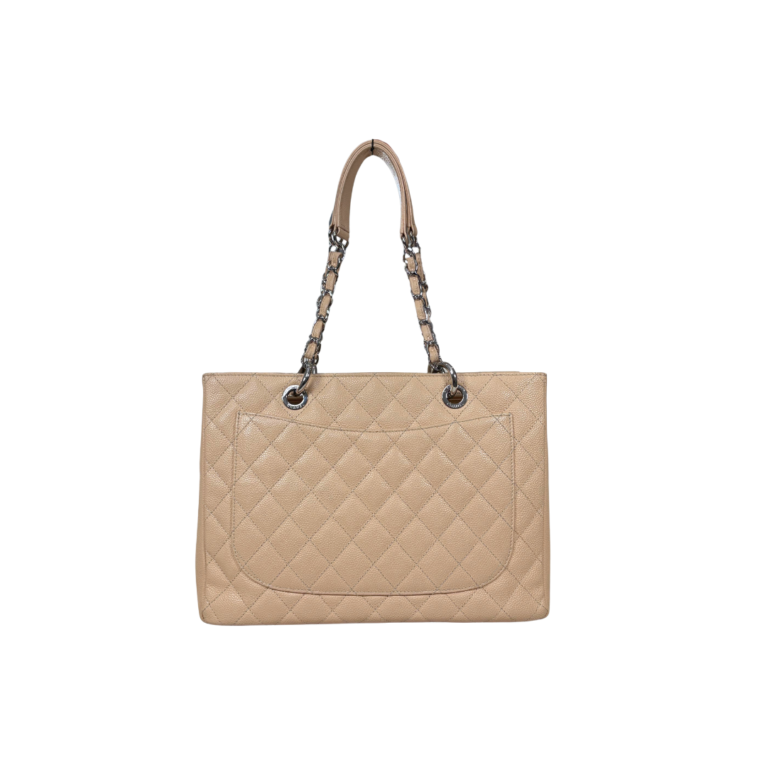 GST Beige Caviar Leather Silver Hardware Series 17