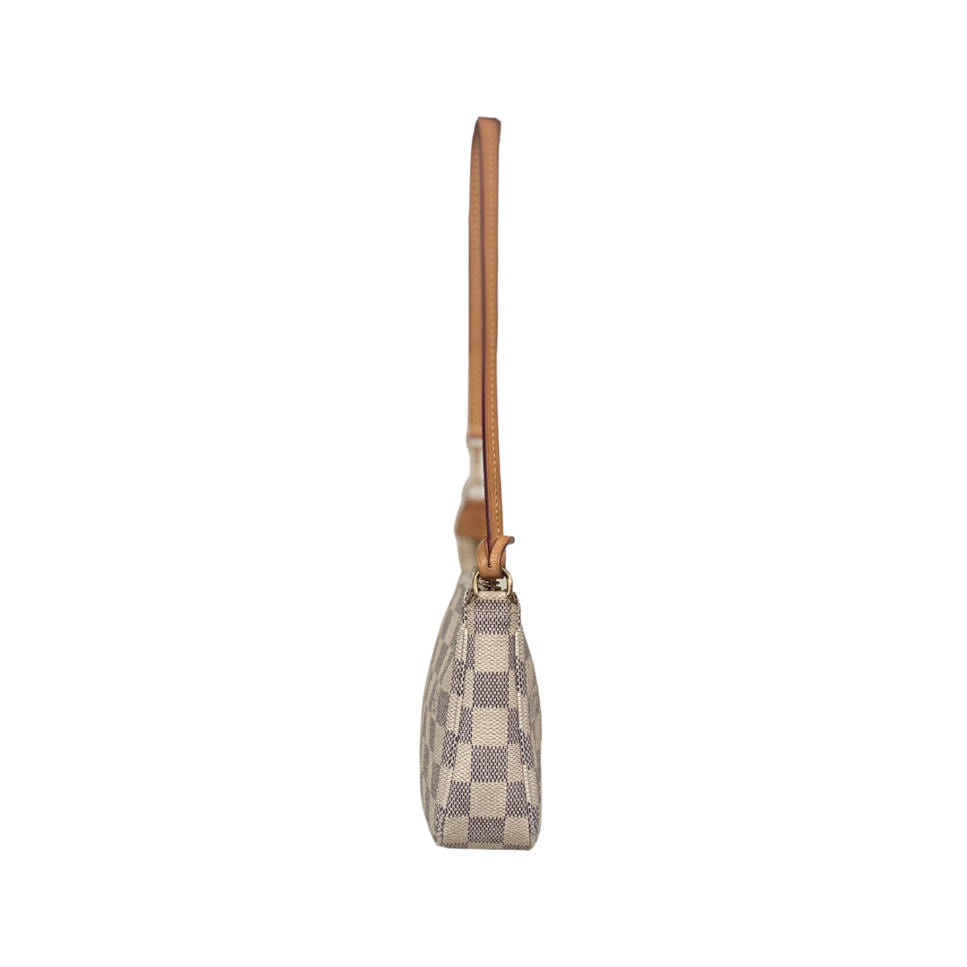 Pochette Accessories Damier Azur Gold Hardware