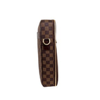 Sabana Case Bag Damier Ebene Leather Gold Hardware